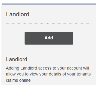Landlord add button