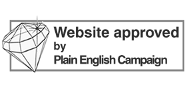 website approved by Plain English Campaign