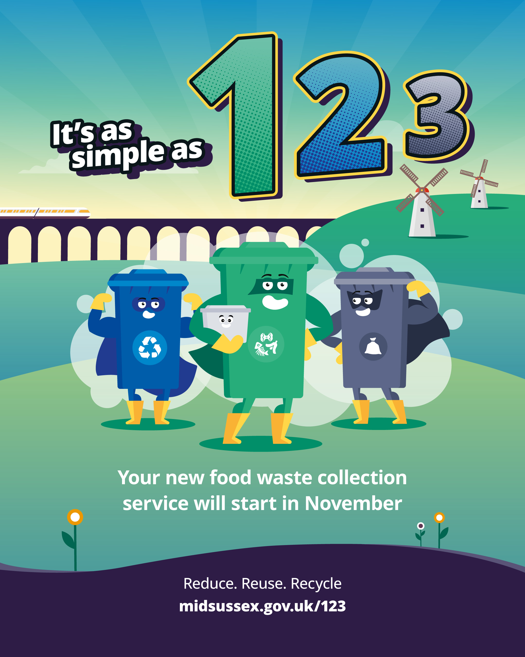 1, 2, 3... Go! How our new waste collection service will work for residents