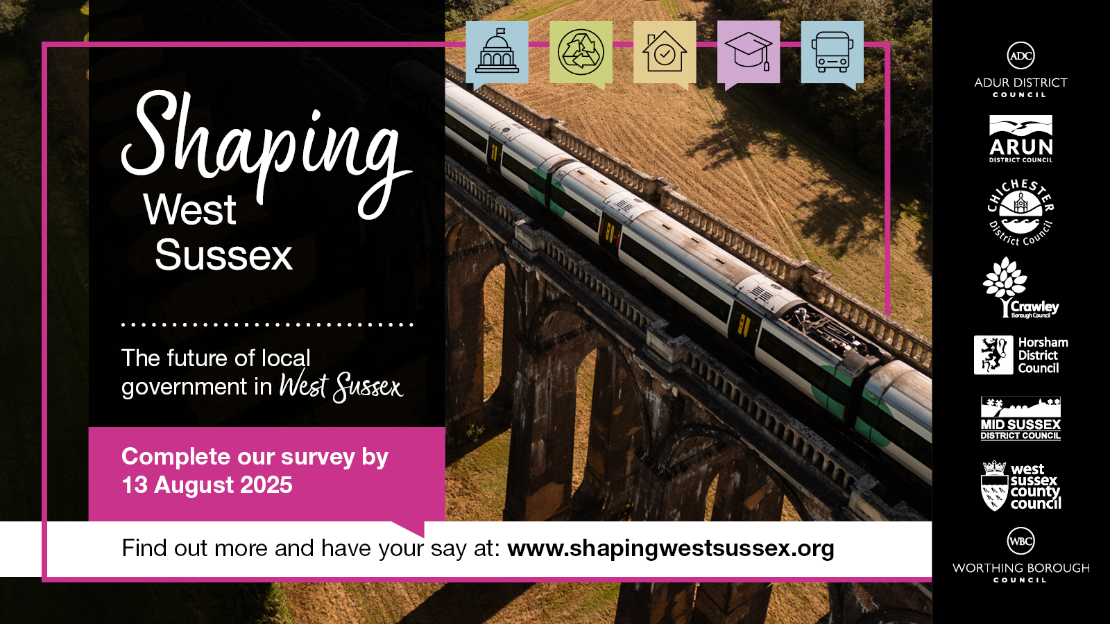 Have your say on the future of local government in West Sussex: Councils launch public survey