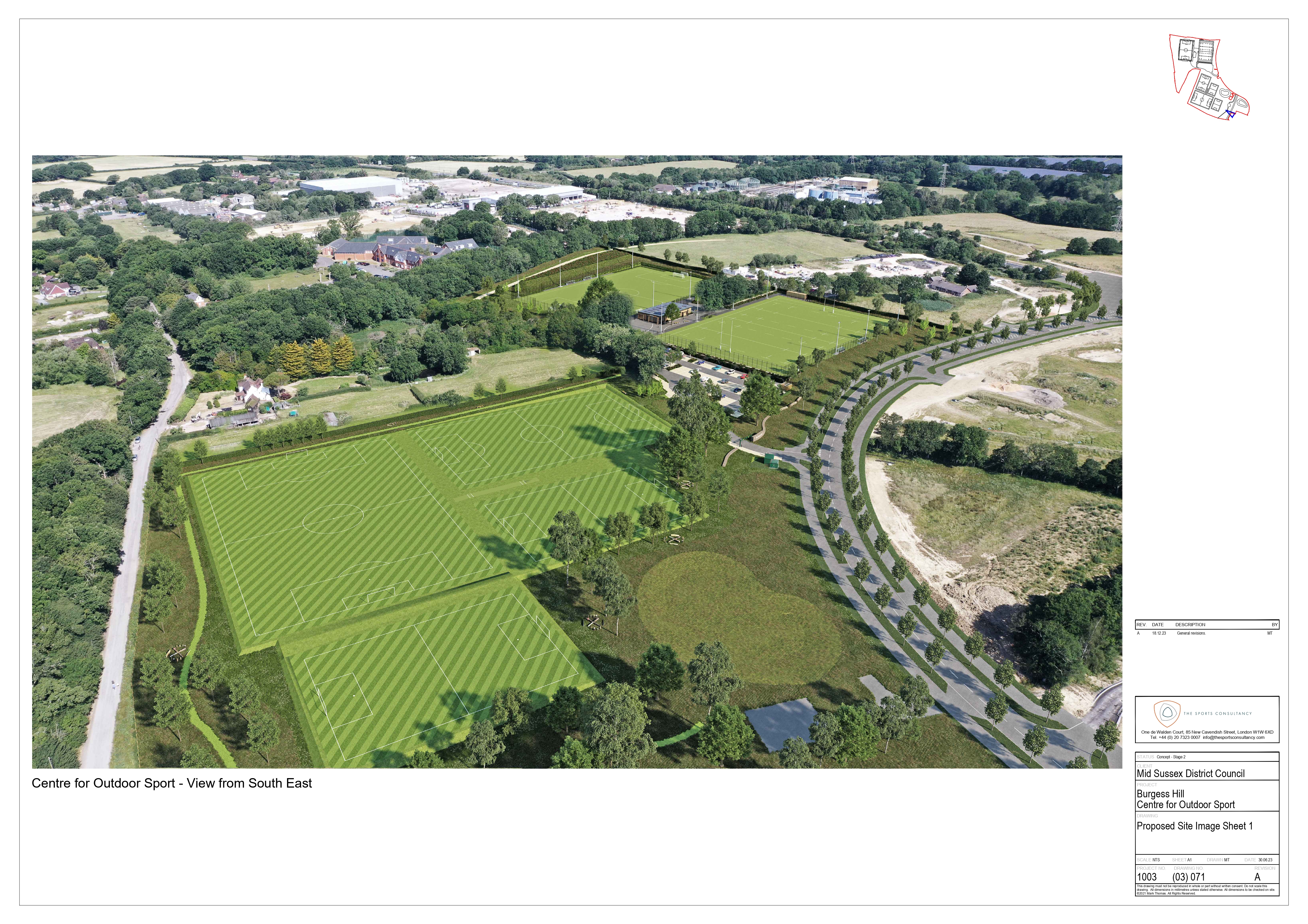 Planning is approved for Burgess Hill Centre for Outdoor Sport