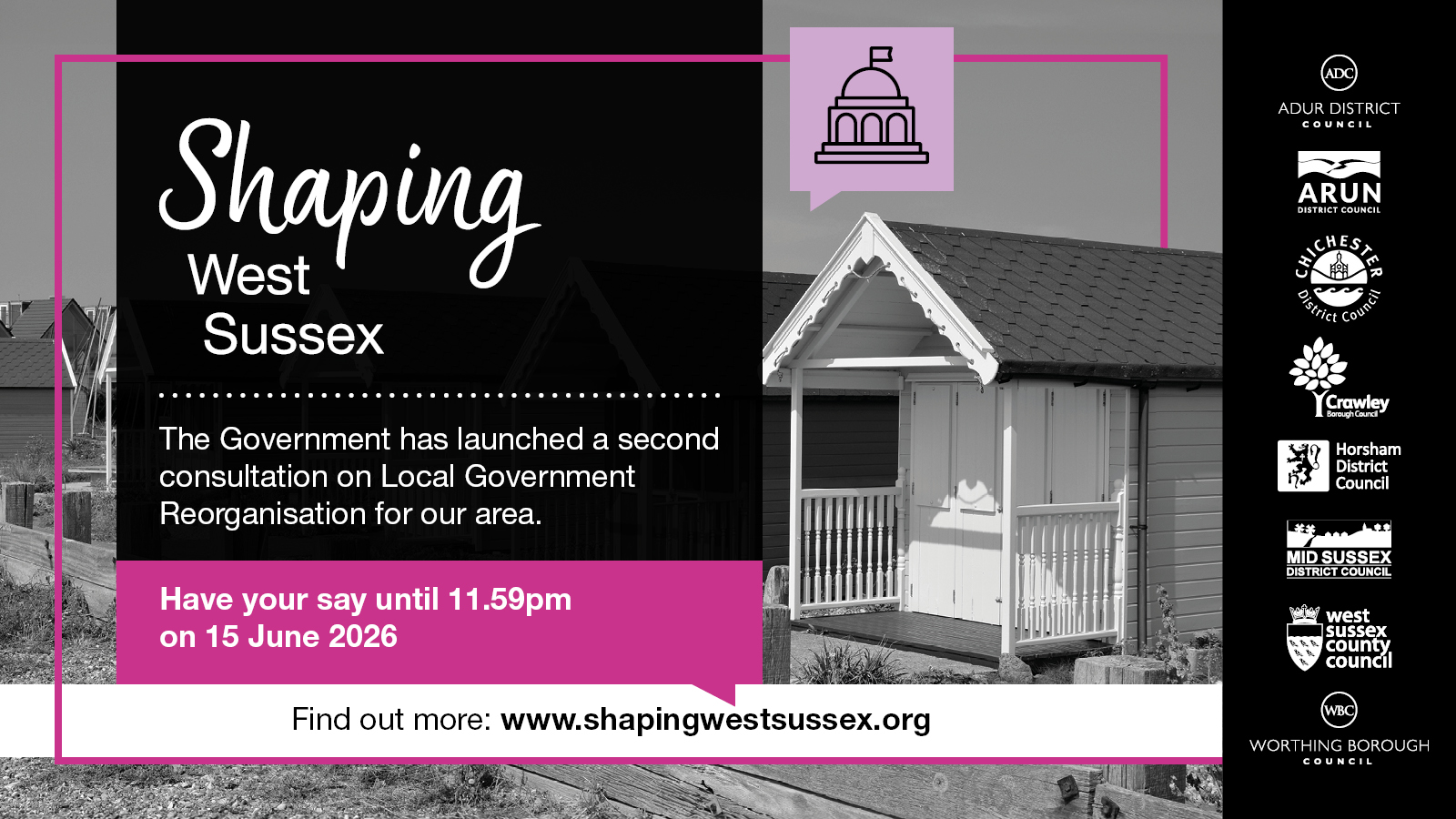 Government launches second consultation on local government reorganisation in Sussex