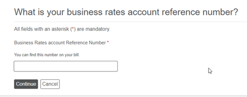 what is your business rates account ref number